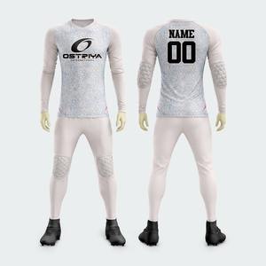 Conjunto de Pantalones Acolchados para Portero de Fútbol 2026 para Adultos, Camiseta de Manga Larga con Pantalón, Uniforme de Entrenamiento Transpirable de Secado Rápido - Product Image 4