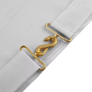 Tablier en cuir du 33e Degré du Rite Écossais, broderie main Ailes en levant, drapeaux de tous les pays, haute qualité, pour usage en cathédrale - Product Image 2