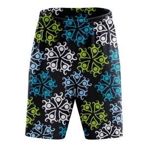 Shorts de bain pour hommes personnalisés avec imprimé motif, séchage rapide, doublure en mesh, pour la course et la gym - Product Image 1