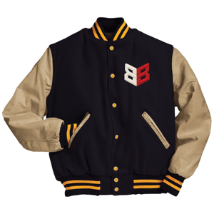 Chaquetas Varsity de Béisbol Personalizadas de Alta Calidad, Chaquetas Bordadas Vintage Unisex con Diseño a Cuadros Paisley para Hombre - Product Image 1