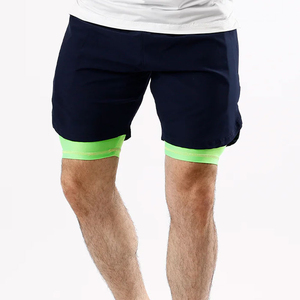 Best Selling Price Front Quick Dry Compression Short Custom Breathable Sweat Running Training Sports Workout Gym Men's Shorts - Product Image 1