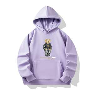 Sudadera con Capucha Premium para Hombre, Manga Larga, Transpirable, de Secado Rápido, Tela de Forro Polar, Logotipo Personalizado, Holgada, para Invierno, Estilo Ralph Lauren - Product Image 3