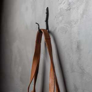 Classic <b>Black</b> Forged Iron Wall Hook Strong Metal Hanging Holder For Coats Bags <b>Scarfs</b> Keys Towels Bedroom Bathroom Entryway - Product Image 4