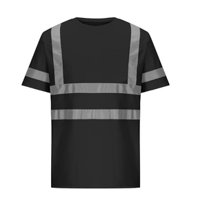เสื้อยืดนิรภัยสะท้อนแสงสีเทาเข้ม แขนสั้น สำหรับงานอุตสาหกรรม - Product Image 2