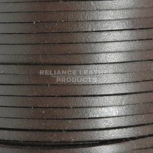Eco Friendly 4mm Dark Brown Shine Flat <b>Leather</b> Cord Soft <b>Leather</b> Strip for DIY Craft Projects - Product Image 1
