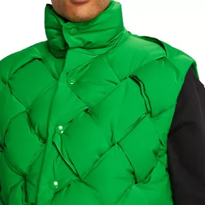 Veste d'hiver tendance, directement de l'usine, pour homme, sans manches, en duvet, confortable, respirante, logo personnalisé, haute qualité - Product Image 5