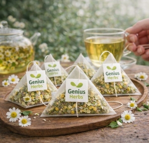 Chamomile Infusion Tea Bags Traditional Recipe Non GMO Natural Ingredients Refreshing Hot or Cold Brew <b>Beverage</b> - Product Image 3