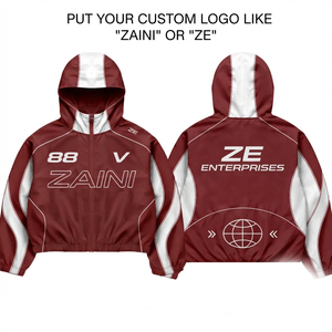 Veste coupe-vent en toile respirante pour homme, de qualité supérieure, pour l'hiver, tissu imperméable, impression de logo personnalisée, style streetwear - Product Image 1