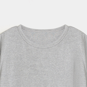 T-shirt col rond pour homme 100% coton 200g Coupe classique Manches courtes Décontracté Streetwear Respirant Tissu tricoté - Product Image 5