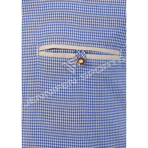 Bavarian Oktoberfest <b>Costume</b> Plaid Short Sleeves Shirt 100% Cotton Fabric <b>For</b> Halloween Carnival <b>Cosplay</b> Game <b>Costume</b> & Cultural - Product Image 3