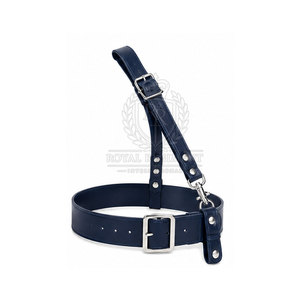 Sam Browne Belt Traditional Style Leather Waist Belt With <b>Adjustable</b> <b>Strap</b> For Formal Clothing Events And Daily Wear - Product Image 3