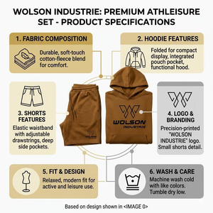 Conjunto Deportivo para Mujer, Pantalones Cortos y Sudadera con Capucha, Ropa de Gimnasio Cómoda para Entrenamiento, Ejercicio y Uso Diario, Producto de Alta Calidad - Product Image 3