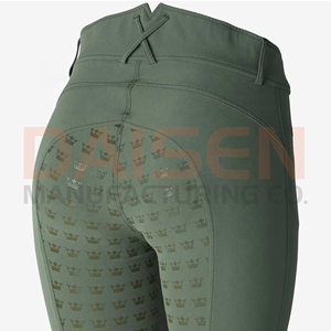 Pantalons d'équitation pour femmes, leggings à grip en silicone, taille haute, tissu extensible, respirant, confortable, vêtements d'équitation - Product Image 3