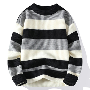 Best Selling OEM Sweater Long Sleeve Knitwear O Neck Pullover Men Clothes Fashion Knitted Men Sweater - Product Image 1