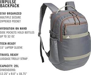 Sac à dos scolaire en polyester personnalisable de qualité supérieure, résistant à l'eau, sac de voyage basique pour l'école - Product Image 5