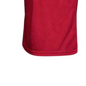 Conjunto de Uniforme de Fútbol Americano Personalizado para Hombre, Cuello en V, Manga Corta, Malla Roja con Rayas Blancas, Número 15, Pantalones Negros con Cierre de Hebilla - Product Image 5