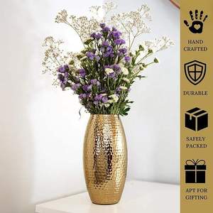 Vase à fleurs en métal de luxe moderne, élégant centre de table décoratif pour cérémonie de mariage, fête, événement, table à manger, à prix avantageux - Product Image 5