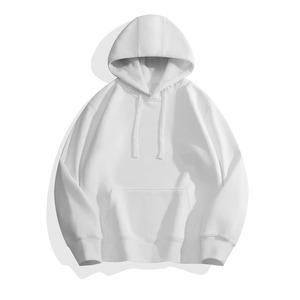Sweat à capuche surdimensionné personnalisé en molleton 100 % coton épais pour homme – Respirant, lourd, haute qualité, style streetwear, col à capuche, automne - Product Image 4