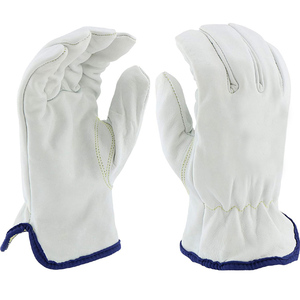 Wholesale <b>Men</b> Industrial White Cowhide Cow Hide Anti-Slip Welding Construction Cut Heat Proof <b>Leather</b> Driver Work <b>Gloves</b> - Product Image 1