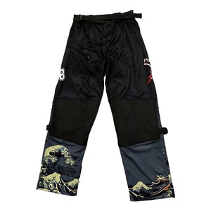 Sibrin Custom Printed Sublimated Inline <b>Roller</b> Hockey Pants Polyester Mesh Cordura Padding Pro Protective Moisture-Wicking Quick - Product Image 2