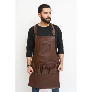 Leather Woven Sleeveless Welding <b>Work</b> <b>Apron</b> Heat & Flame Resistant Heavy Duty Durable Safety Daily Use - Product Image 5