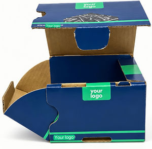 Boîtes cadeaux en papier de haute qualité, carton ondulé, impression offset, recyclables, réutilisables, boîtes carrées, logo personnalisé - Product Image 1