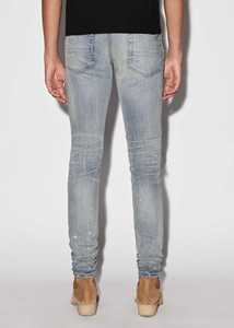 Pantalones Vaqueros Casuales Ajustados con Rasgaduras para Hombre, Jeans de Mezclilla Desgastados, Jeans Ajustados con Parches - Product Image 4