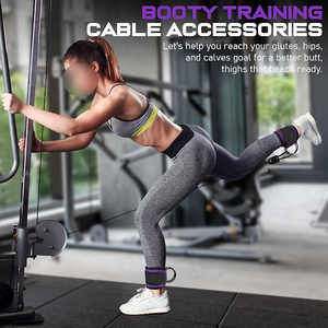 Custom Professional Protection Ankle Straps Gym Training Workout Strong Cable Machines Weight Bearing Foot <b>Ring</b>-Natural Non-Slip - Product Image 3