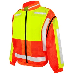 Sudadera con Capucha de Trabajo de Alta Visibilidad, con Forro Polar Cálido para Invierno, Logotipo Personalizado, Ropa de Trabajo, Chaqueta de Seguridad Reflectante e Impermeable con LED - Product Image 1