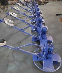 High Speed Motorized Concrete Power Trowel Cum Floater SVF-900E <b>Walk</b>-Behind <b>Machine</b> for Professional Flooring Polishing - Product Image 6