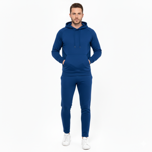 Ensemble de survêtement décontracté et respirant pour hommes, personnalisé, avec capuche, effet délavé, idéal pour la gym et l'entraînement, léger, pour le jogging, vente en gros directe usine - Product Image 1