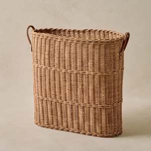 Retail umbrella display rack stand rattan <b>cane</b> holder racks hand-crafted cylinder storage stands - Product Image 6