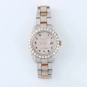 Montre-bracelet automatique de luxe pour homme, faite à la main, avec bijoux hip-hop personnalisés, testée au diamant, en moissanite, clarté VVS - Product Image 2