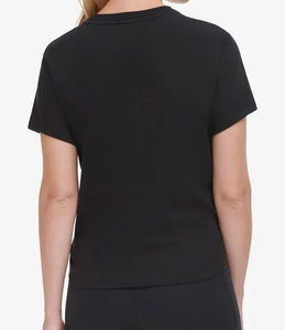 Camiseta de Alta Calidad 100% Algodón para Mujer, Manga Corta, Color Sólido, Transpirable, Ligera, Informal, para Verano, para Actividades al Aire Libre - Product Image 2