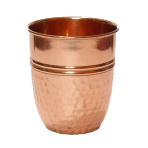 Juego de vasos de cobre puro, vasos tradicionales de cobre martillado hechos a mano para beneficios ayurvédicos para la salud e hidratación diaria - Product Image 6