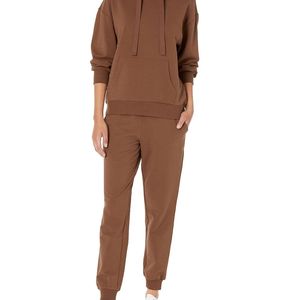 Nouveau style de vêtements décontractés pour femmes, sweat-shirts à capuche, manches raglan surdimensionnées, cordon de serrage assorti, sweat-shirt court pour femmes - Product Image 3