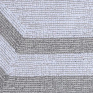 Modern Octagon Cotton Bath <b>Mat</b> White Gray Geometric Tufted Non-Slip Rubber Backing for Home <b>Bathroom</b> Use - Product Image 6