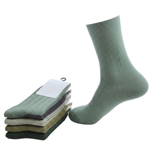 Comfortable Cotton Crew Dress <b>Socks</b> Breathable and Anti-Odor with Spandex Bottom Customizable Daily <b>Socks</b> for Spring Gifts - Product Image 4