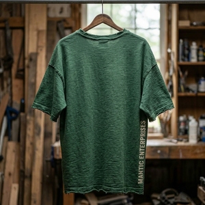 เสื้อยืดคอตตอนสตรีทแวร์วินเทจทรงโอเวอร์ไซส์ ไหล่ตก พิมพ์ลายคุณภาพสูง เนื้อผ้าหนา เสื้อยืดผู้ชาย - Product Image 2