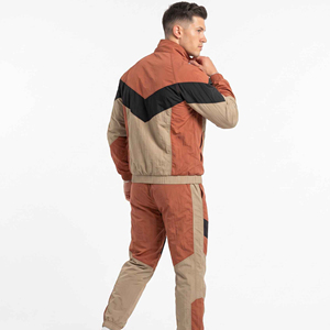Custom Clothing Windbreaker Jacket and Nylon Track Pants <b>Button</b> Zip up Nylon Sweatsuit Set Men Windbreaker Tracksuit - Product Image 5