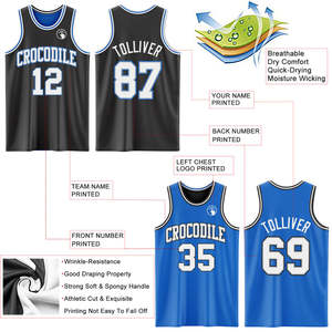 ชุดยูนิฟอร์มบาสเก็ตบอลแบบกลับด้านได้สำหรับทีม  ผ้าตาข่าย ระบายอากาศ แห้งเร็ว  พร้อมกางเกงขาสั้น  รับผลิตตามแบบ OEM - Product Image 3