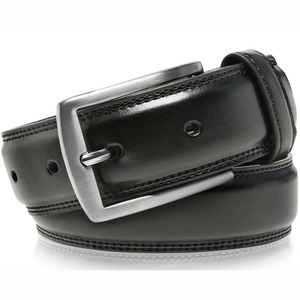 Ceintures en cuir noir pour hommes, style décontracté de bureau, personnalisables, de haute qualité, best-sellers - Product Image 3