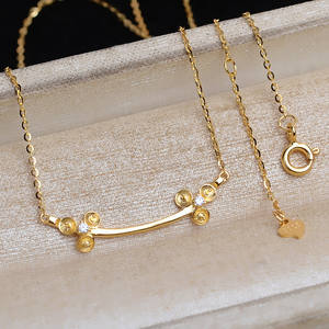 Accessoire en argent S925 multi-perles DIY pour collier avec visage souriant, chaîne porte-perles, perles lâches de 3 à 3,5 mm, accessoire JG5357 - Product Image 1