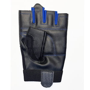 Gants de musculation professionnels bleus et noirs avec rembourrage amélioré de la paume |   Poignée antidérapante de qualité supérieure pour un équipement de musculation ultime - Product Image 5