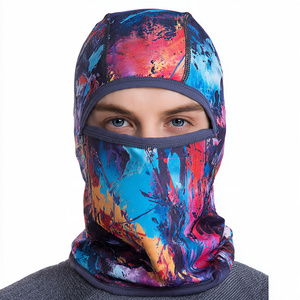 Balaclava personnalisée en sublimation, couvre-visage intégral - Balaclava de ski classique respirante en tricot, masque intégral pour le ski - Product Image 6