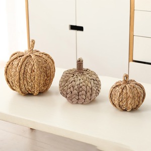 Cesta de Calabaza de Mimbre Ecológica con Forma de Calabaza para Decoración de Halloween, Cesta de Almacenamiento para Niños - Product Image 4
