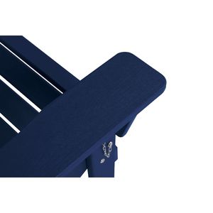 Set di sedie Adirondack pieghevoli blu navy in 3 pezzi con tavolino laterale, include 2 sedie e 1 tavolo - Product Image 4