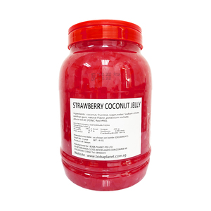 Nata de Coco Profesional de Fresa para Té de Burbujas, Smoothies y Bebidas - Suministro a Granel - Product Image 4