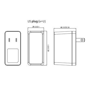 อะแดปเตอร์ AC DC 12W US ติดผนังใช้กับ UL62368-1ได้รับการรับรองวัสดุ PC อินเทอร์เฟซ DC 5.5มม. สำหรับอิเล็กทรอนิกส์ - Product Image 2