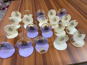 ชุดพระพุทธรูปแกะสลักเรซิ่นทำมือสุดหรู รูปพระกฤษณะและพระรัศมี ขนาดจิ๋ว ของขวัญพรีเมียมสำหรับผู้ที่รักทางจิตวิญญาณ ของตกแต่งบ้าน ของชำร่วยสำหรับพิธีกรรม - Product Image 2